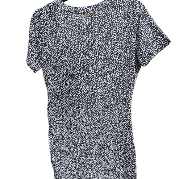 Michael Kors Blue Short Sleeve Side Ruched Bodycon Dress Size M NWT - Picture 5 of 6